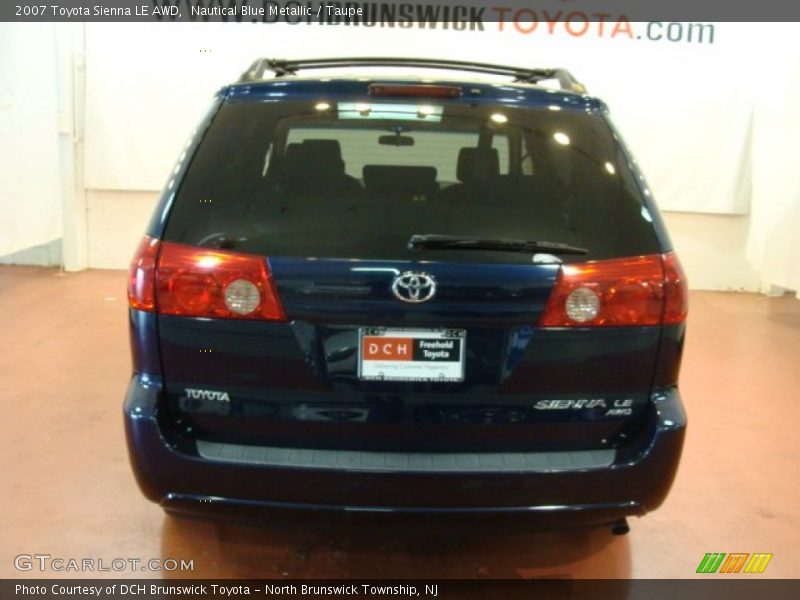 Nautical Blue Metallic / Taupe 2007 Toyota Sienna LE AWD