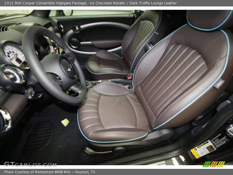 Front Seat of 2012 Cooper Convertible Highgate Package