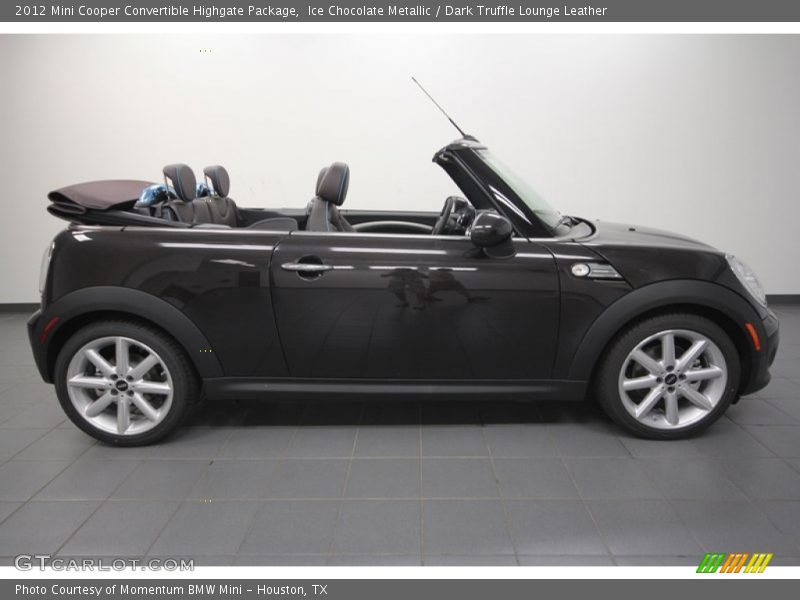 Ice Chocolate Metallic / Dark Truffle Lounge Leather 2012 Mini Cooper Convertible Highgate Package