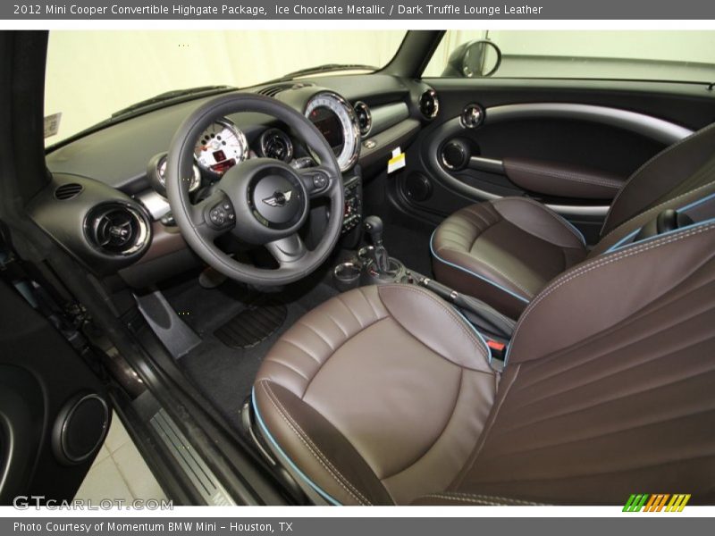 Ice Chocolate Metallic / Dark Truffle Lounge Leather 2012 Mini Cooper Convertible Highgate Package