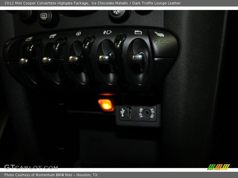 Ice Chocolate Metallic / Dark Truffle Lounge Leather 2012 Mini Cooper Convertible Highgate Package
