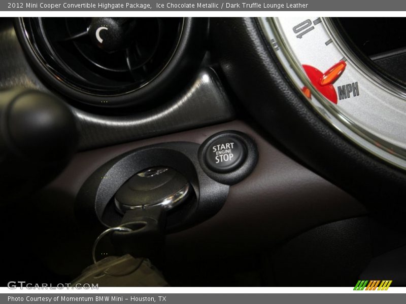 Ice Chocolate Metallic / Dark Truffle Lounge Leather 2012 Mini Cooper Convertible Highgate Package