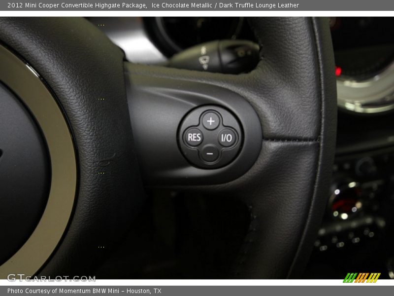 Ice Chocolate Metallic / Dark Truffle Lounge Leather 2012 Mini Cooper Convertible Highgate Package