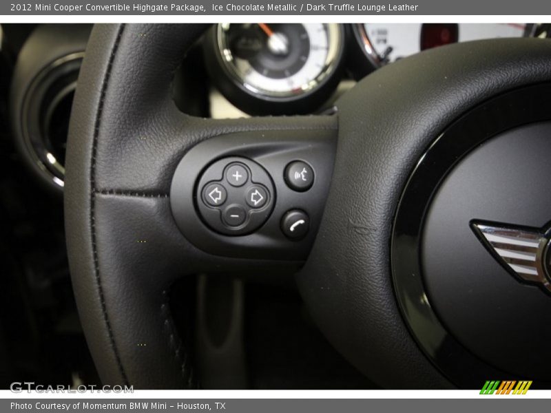 Ice Chocolate Metallic / Dark Truffle Lounge Leather 2012 Mini Cooper Convertible Highgate Package
