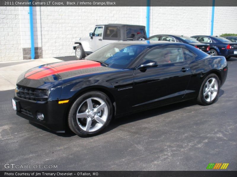 Black / Inferno Orange/Black 2011 Chevrolet Camaro LT Coupe