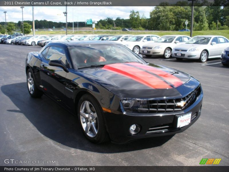 Black / Inferno Orange/Black 2011 Chevrolet Camaro LT Coupe