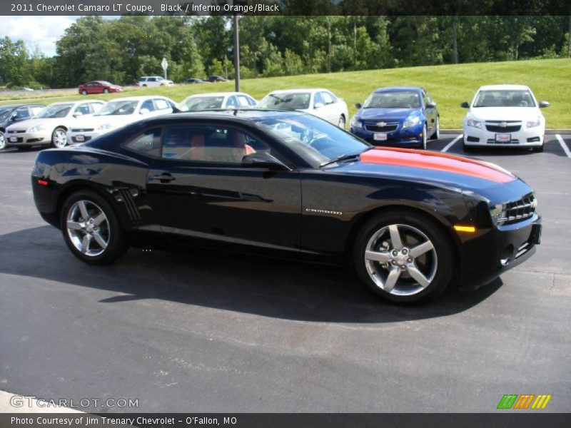Black / Inferno Orange/Black 2011 Chevrolet Camaro LT Coupe