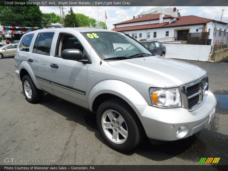 Bright Silver Metallic / Dark/Light Slate Gray 2008 Dodge Durango SLT 4x4