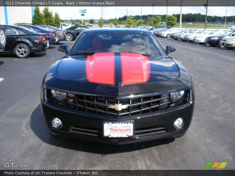 Black / Inferno Orange/Black 2011 Chevrolet Camaro LT Coupe