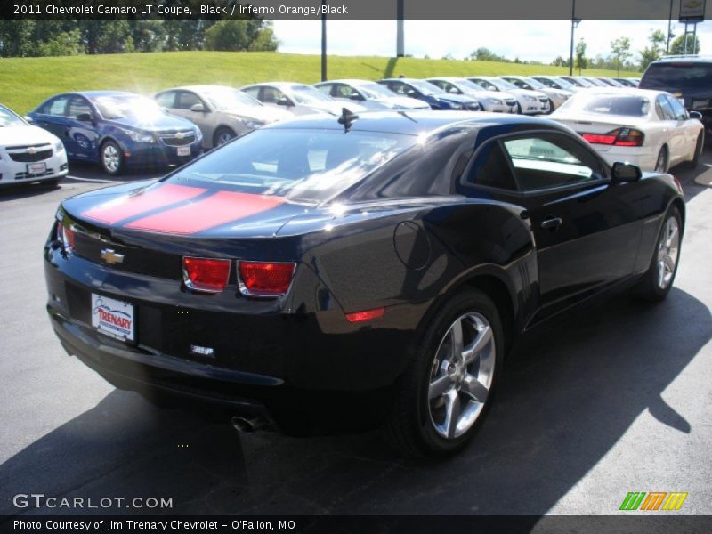 Black / Inferno Orange/Black 2011 Chevrolet Camaro LT Coupe