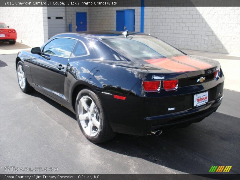 Black / Inferno Orange/Black 2011 Chevrolet Camaro LT Coupe