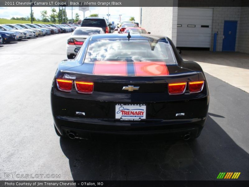 Black / Inferno Orange/Black 2011 Chevrolet Camaro LT Coupe