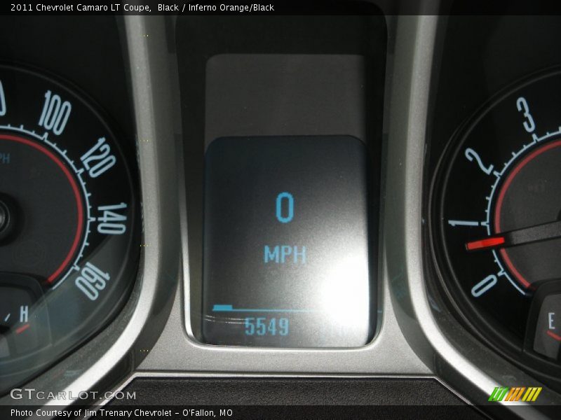 Black / Inferno Orange/Black 2011 Chevrolet Camaro LT Coupe
