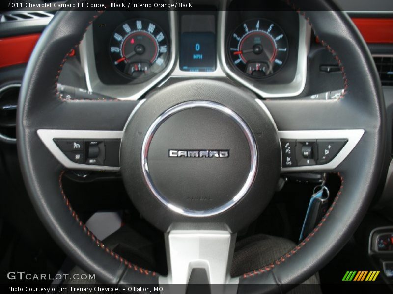 Black / Inferno Orange/Black 2011 Chevrolet Camaro LT Coupe