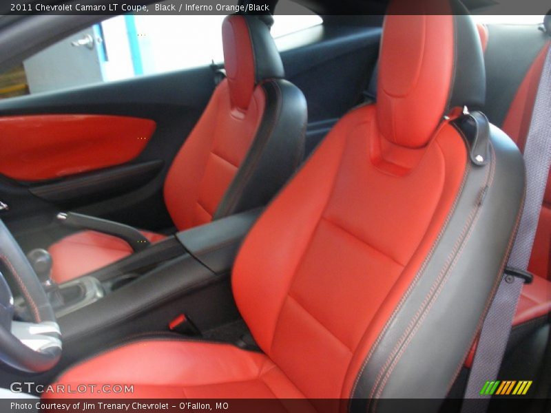 Black / Inferno Orange/Black 2011 Chevrolet Camaro LT Coupe
