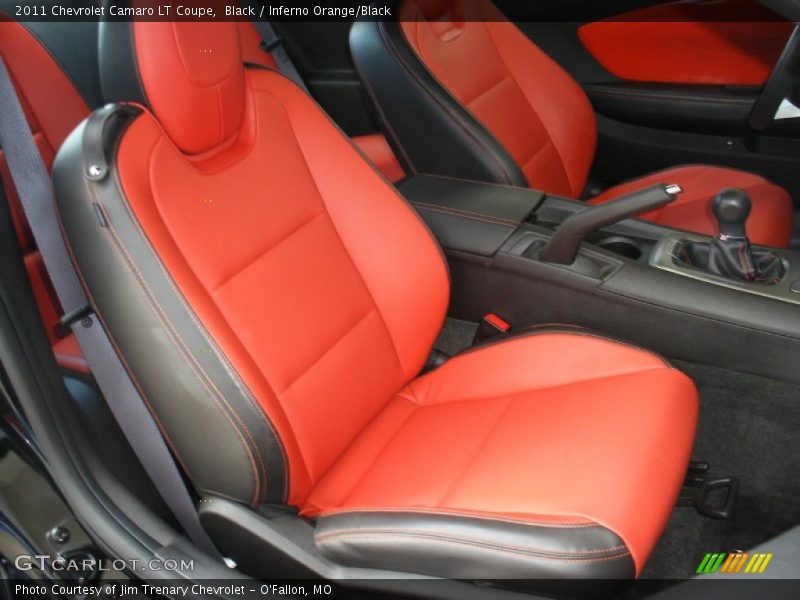 Black / Inferno Orange/Black 2011 Chevrolet Camaro LT Coupe