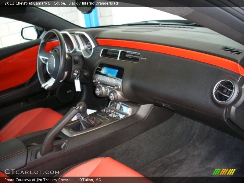 Black / Inferno Orange/Black 2011 Chevrolet Camaro LT Coupe