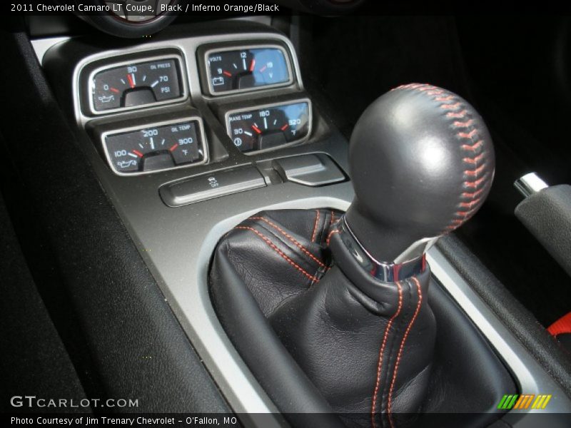 Black / Inferno Orange/Black 2011 Chevrolet Camaro LT Coupe