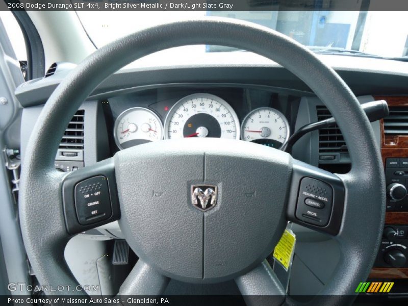 Bright Silver Metallic / Dark/Light Slate Gray 2008 Dodge Durango SLT 4x4