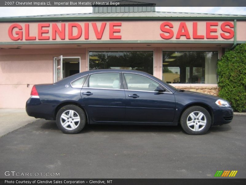 Imperial Blue Metallic / Neutral Beige 2007 Chevrolet Impala LS