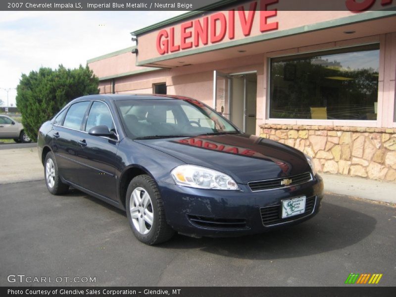 Imperial Blue Metallic / Neutral Beige 2007 Chevrolet Impala LS
