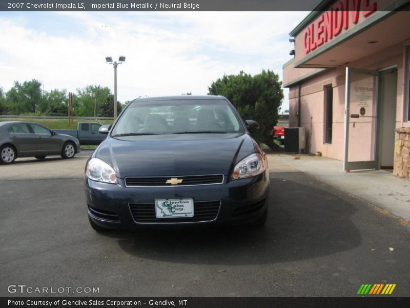 Imperial Blue Metallic / Neutral Beige 2007 Chevrolet Impala LS