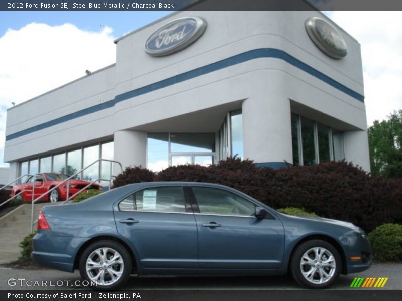 Steel Blue Metallic / Charcoal Black 2012 Ford Fusion SE