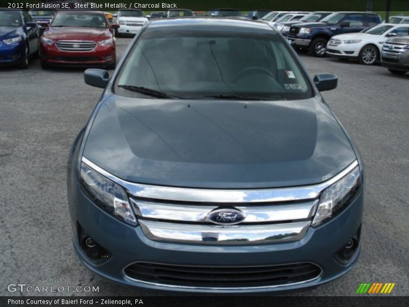 Steel Blue Metallic / Charcoal Black 2012 Ford Fusion SE