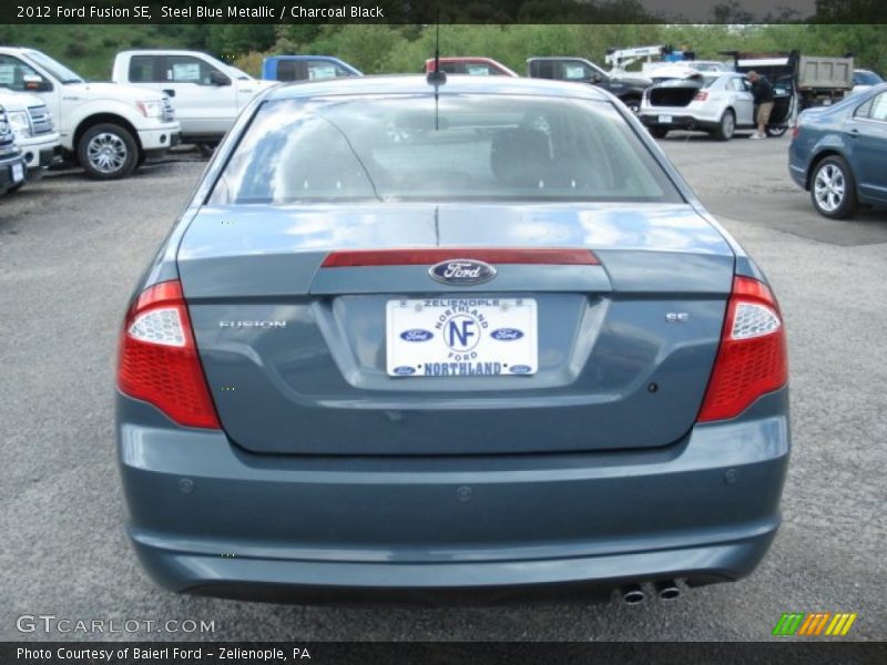 Steel Blue Metallic / Charcoal Black 2012 Ford Fusion SE