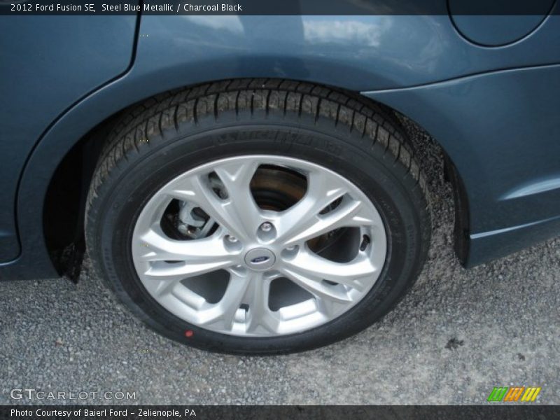 Steel Blue Metallic / Charcoal Black 2012 Ford Fusion SE