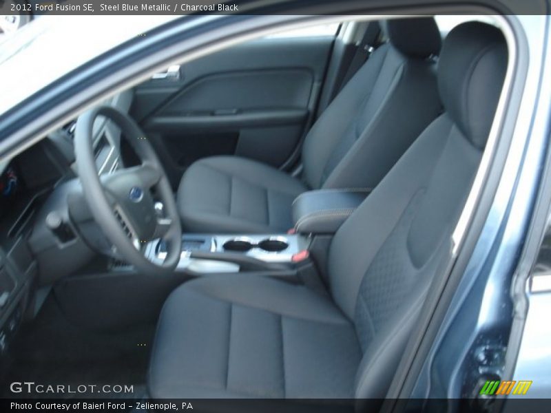 Steel Blue Metallic / Charcoal Black 2012 Ford Fusion SE