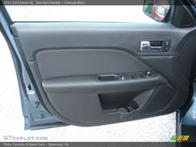 Steel Blue Metallic / Charcoal Black 2012 Ford Fusion SE