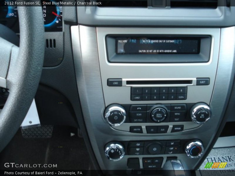 Steel Blue Metallic / Charcoal Black 2012 Ford Fusion SE