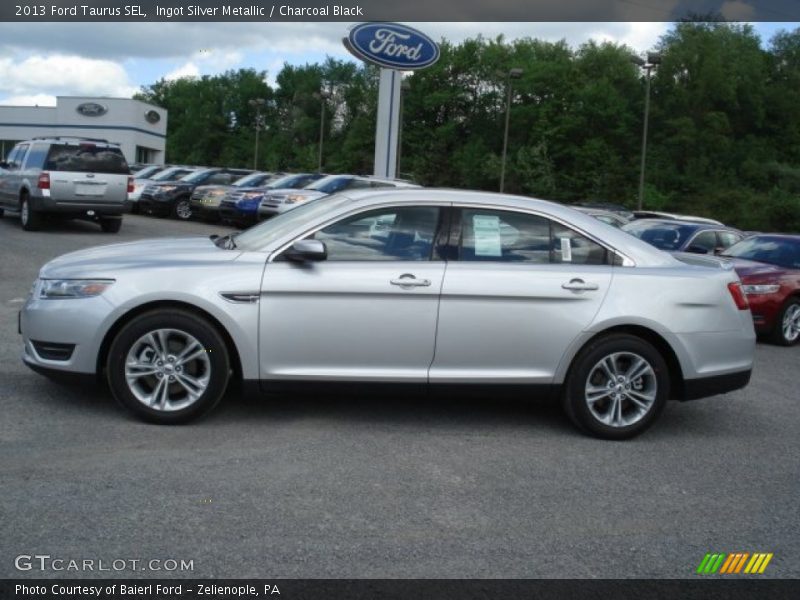 Ingot Silver Metallic / Charcoal Black 2013 Ford Taurus SEL