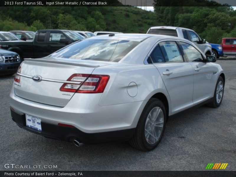 Ingot Silver Metallic / Charcoal Black 2013 Ford Taurus SEL