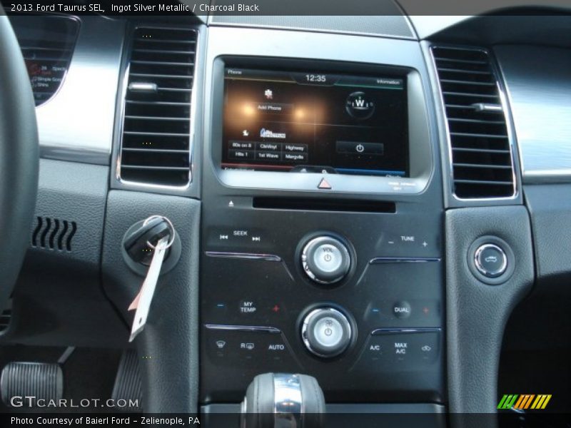 Ingot Silver Metallic / Charcoal Black 2013 Ford Taurus SEL