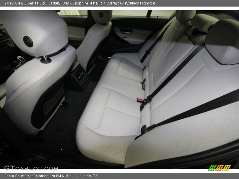 Black Sapphire Metallic / Everest Grey/Black Highlight 2012 BMW 3 Series 328i Sedan