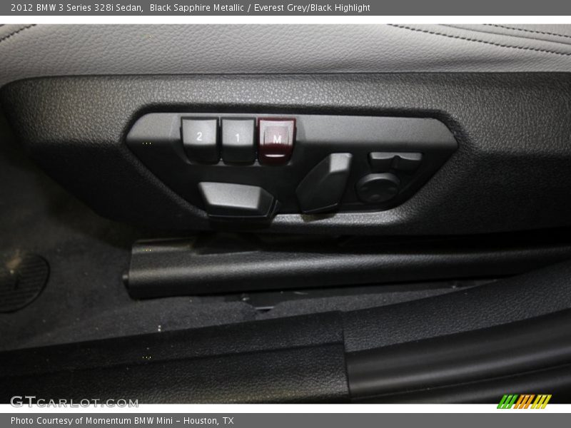 Black Sapphire Metallic / Everest Grey/Black Highlight 2012 BMW 3 Series 328i Sedan