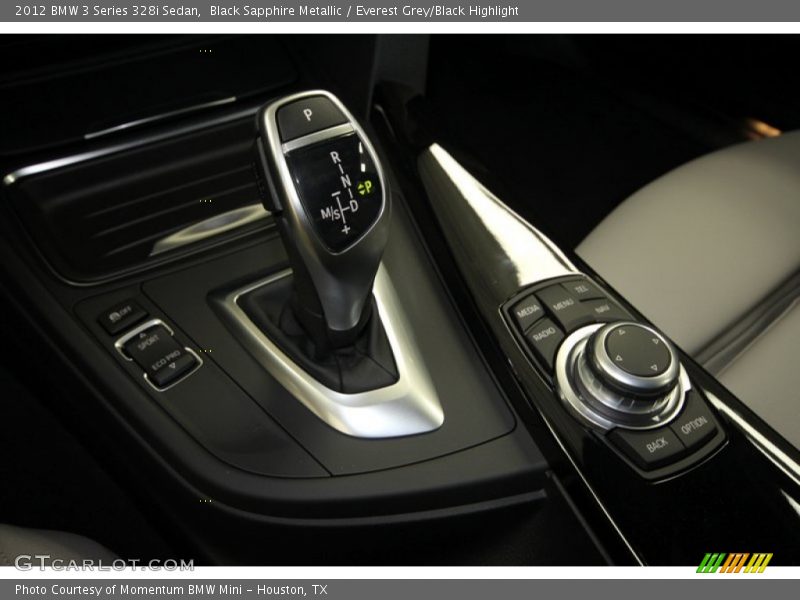 Black Sapphire Metallic / Everest Grey/Black Highlight 2012 BMW 3 Series 328i Sedan