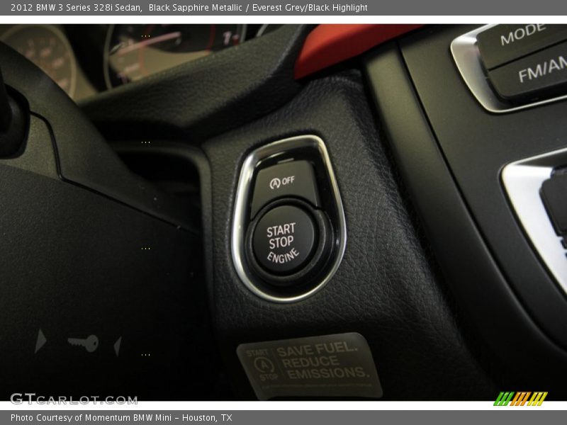 Black Sapphire Metallic / Everest Grey/Black Highlight 2012 BMW 3 Series 328i Sedan