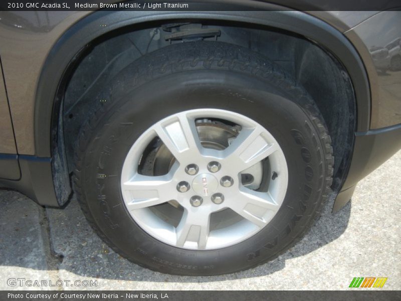 Medium Brown Metallic / Light Titanium 2010 GMC Acadia SL