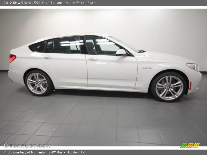 Alpine White / Black 2012 BMW 5 Series 550i Gran Turismo