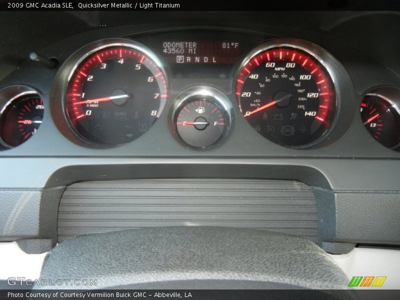 Quicksilver Metallic / Light Titanium 2009 GMC Acadia SLE