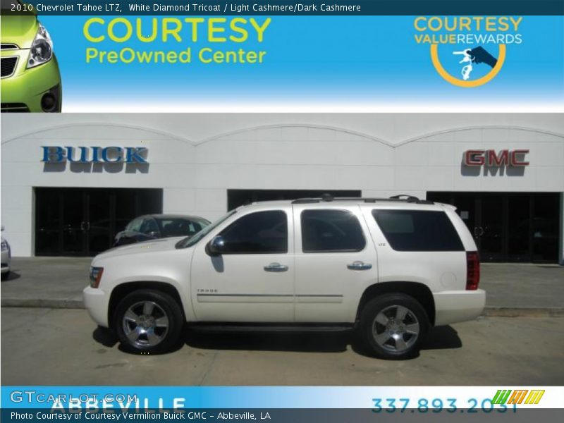 White Diamond Tricoat / Light Cashmere/Dark Cashmere 2010 Chevrolet Tahoe LTZ