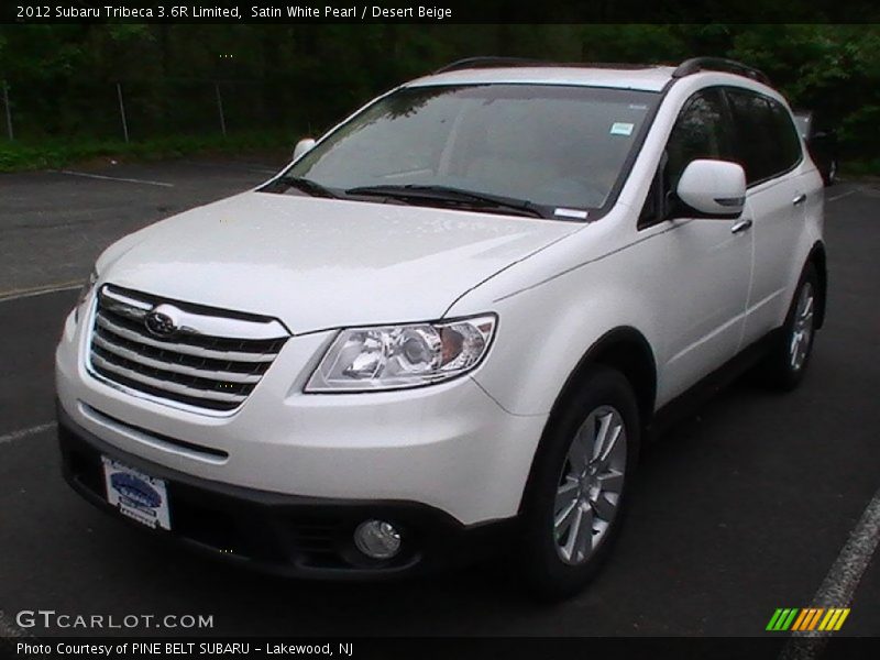 Satin White Pearl / Desert Beige 2012 Subaru Tribeca 3.6R Limited