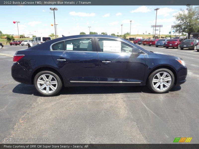 Midnight Blue Metallic / Titanium 2012 Buick LaCrosse FWD