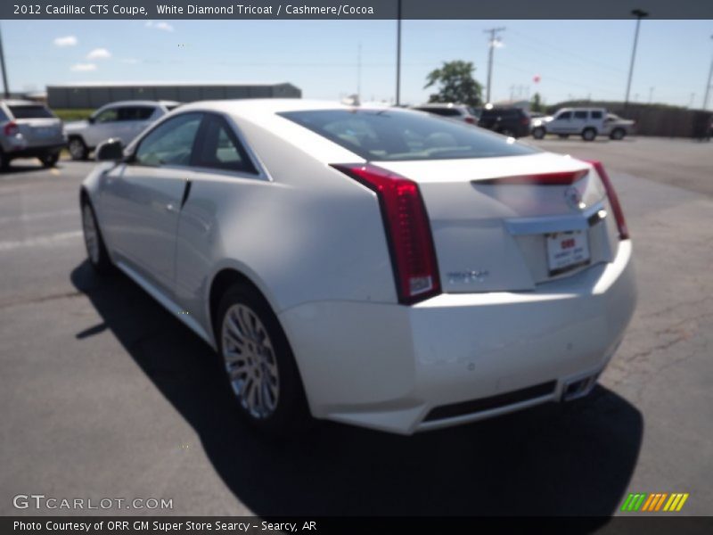 White Diamond Tricoat / Cashmere/Cocoa 2012 Cadillac CTS Coupe