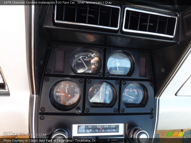  1978 Corvette Indianapolis 500 Pace Car Indianapolis 500 Pace Car Gauges