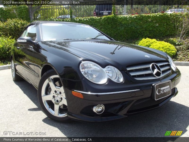 Black / Black 2009 Mercedes-Benz CLK 350 Cabriolet