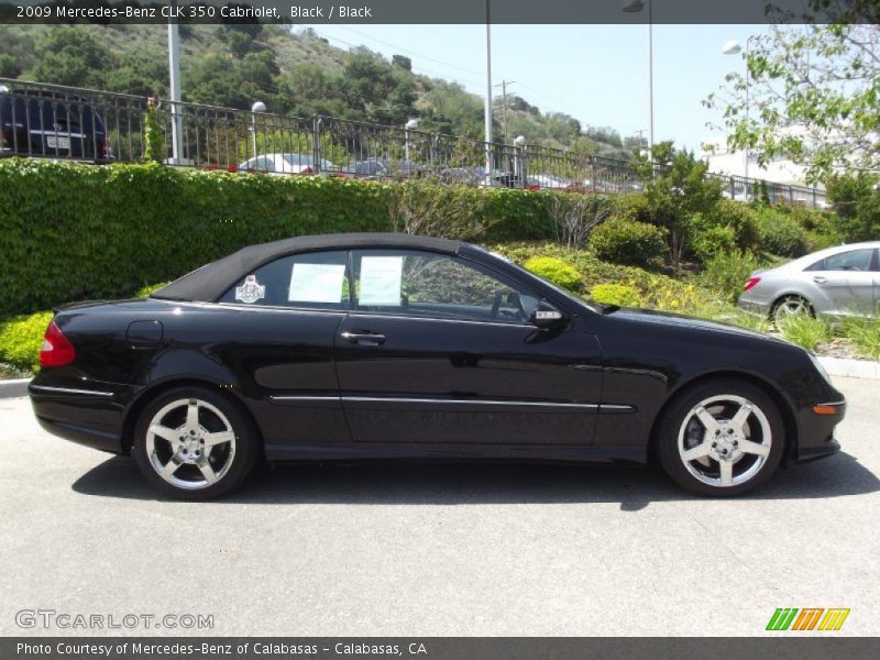 Black / Black 2009 Mercedes-Benz CLK 350 Cabriolet